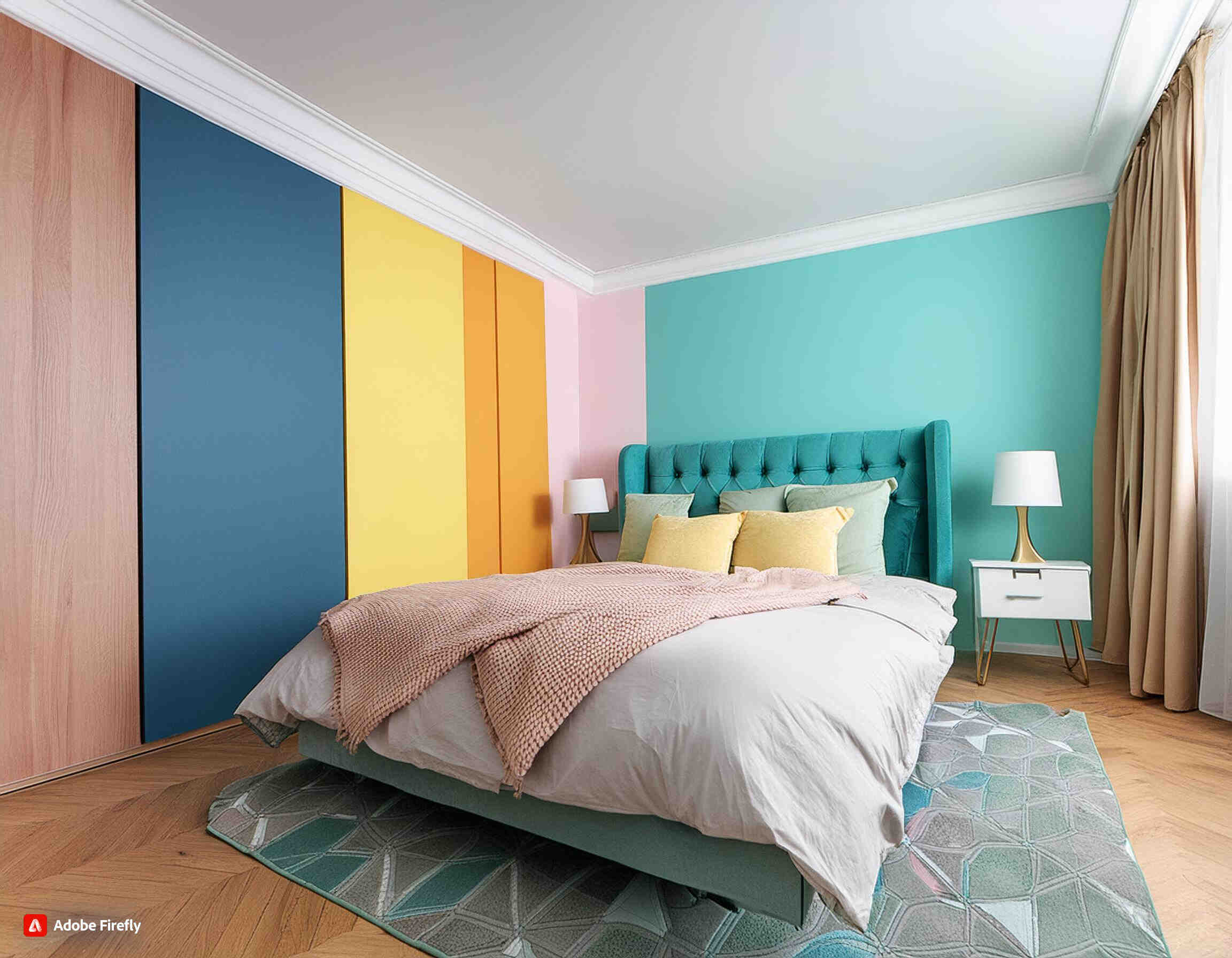 أحدث الوان غرف النوم الحديثة 2024