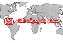 اسماء بلد بحرف الخاء خ